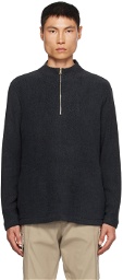Paul Smith Blue Half-Zip Sweater