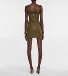 Dion Lee Buckled cotton-blend minidress