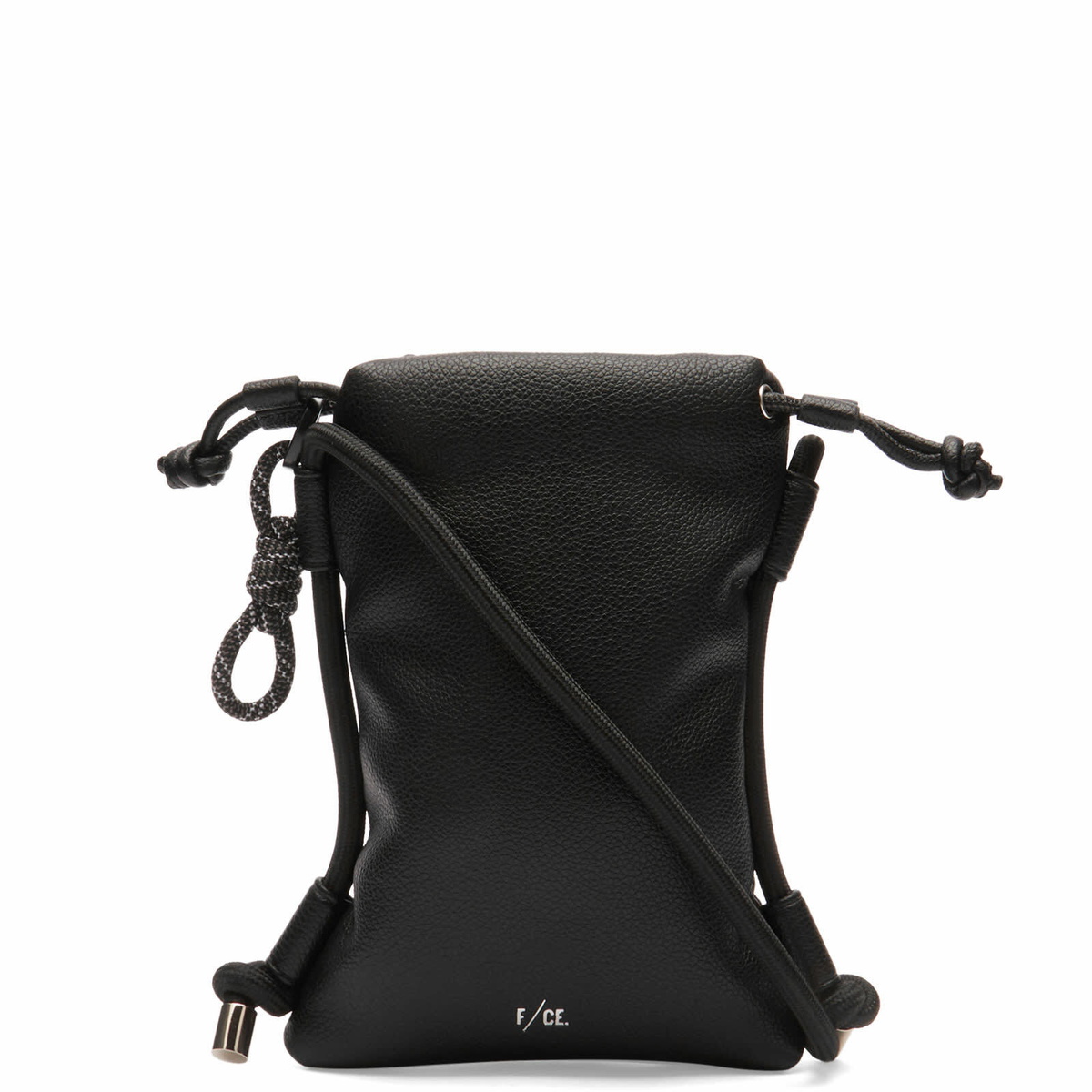 F/CE. Women's Tech Leather Map Pochette Bag in Black 