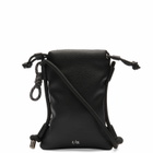 F/CE. Women's Tech Leather Map Pochette Bag in Black 