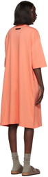 Essentials Pink Short Sleeve Midi Dress