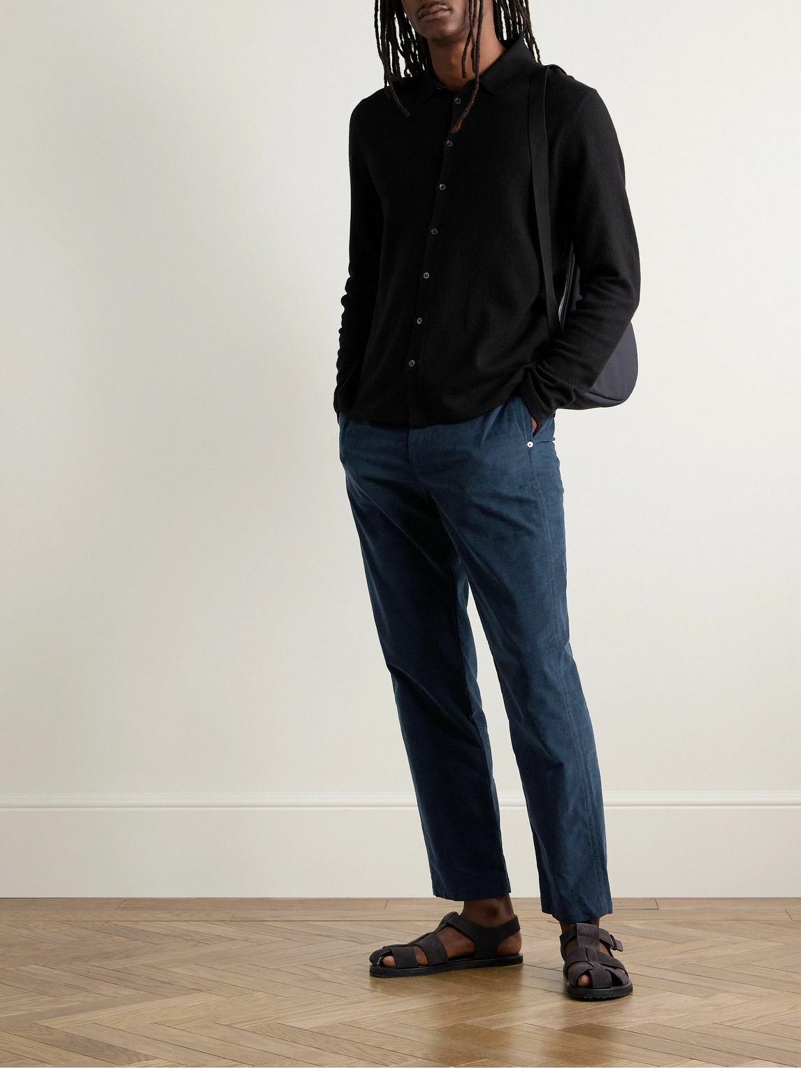 Gabriela Hearst - Rhys Straight-Leg Cotton-Corduroy Trousers - Blue