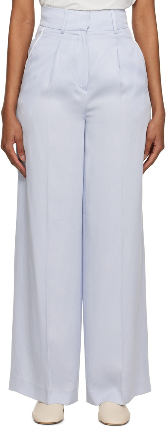 Elleme Blue Pleated Trousers