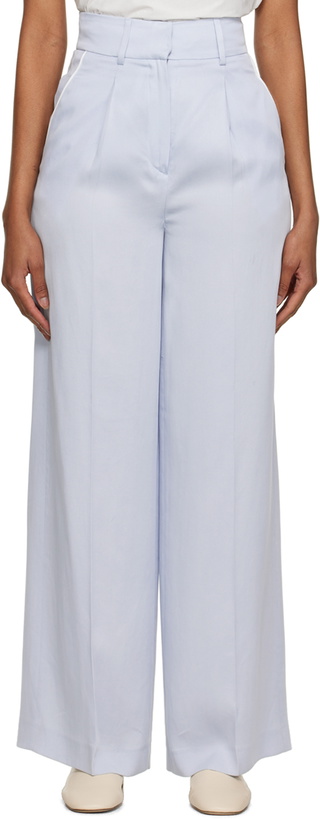 Photo: Elleme Blue Pleated Trousers