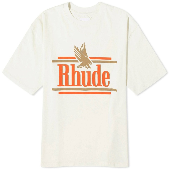 Photo: Rhude Men's Rossa T-Shirt in Vtg White