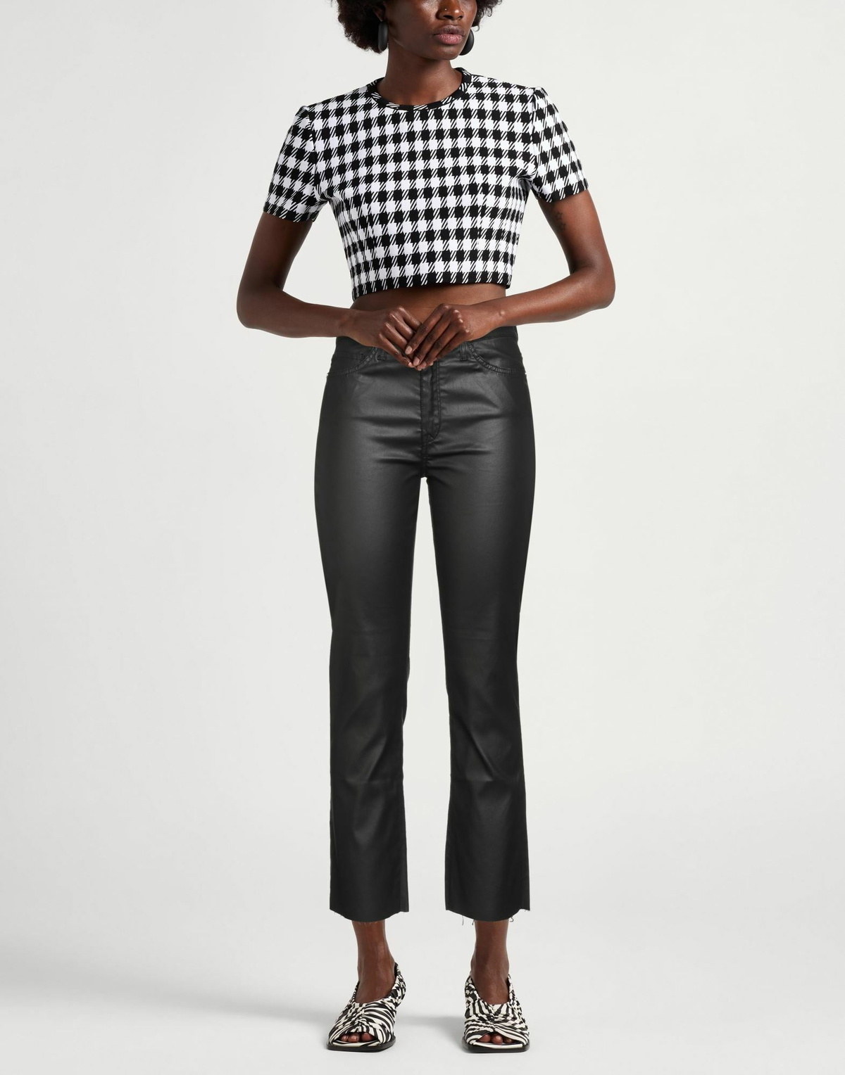 Manila Grace Womens Jeans in Black