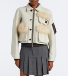 Sacai Wool blouson jacket