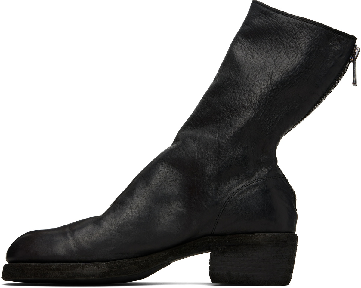 Guidi Black Back Zip Boots