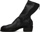 Guidi Black Back Zip Boots