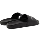 Balenciaga - Printed Leather Slides - Men - Black