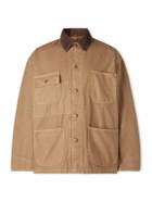 OrSlow - Corduroy-Trimmed Cotton-Canvas Jacket - Brown