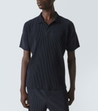 Homme Plissé Issey Miyake Basics pleated polo shirt