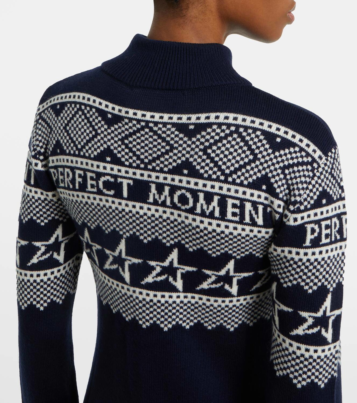 Perfect Moment Wool intarsia bodysuit