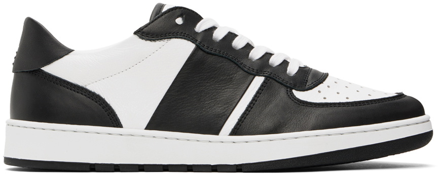COLLEGIUM White & Black Pillar Destroyer Low Sneakers