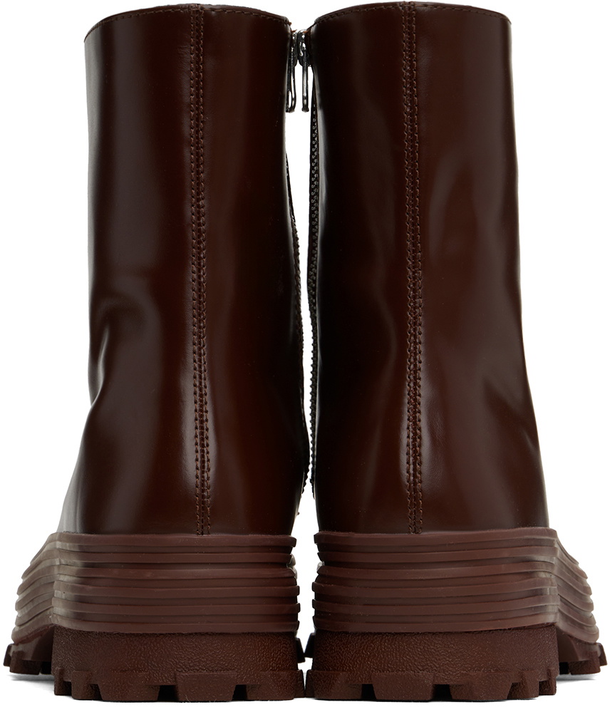 CAMPERLAB Burgundy Traktori Boots