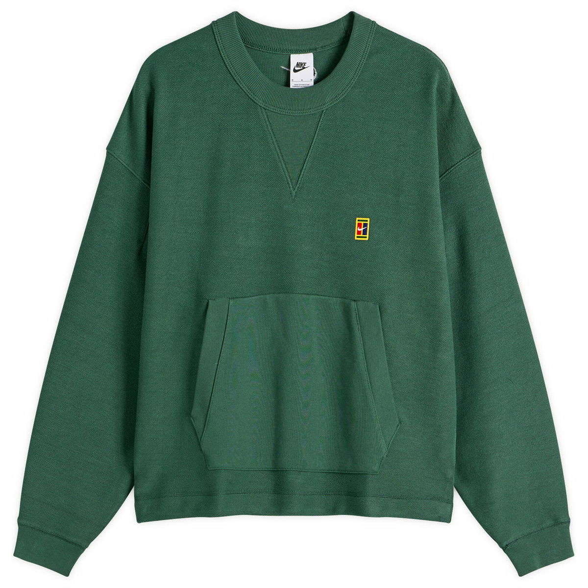 Nike Men's Club Rules Fleece Crew Sweatshirt in Fir/Sail