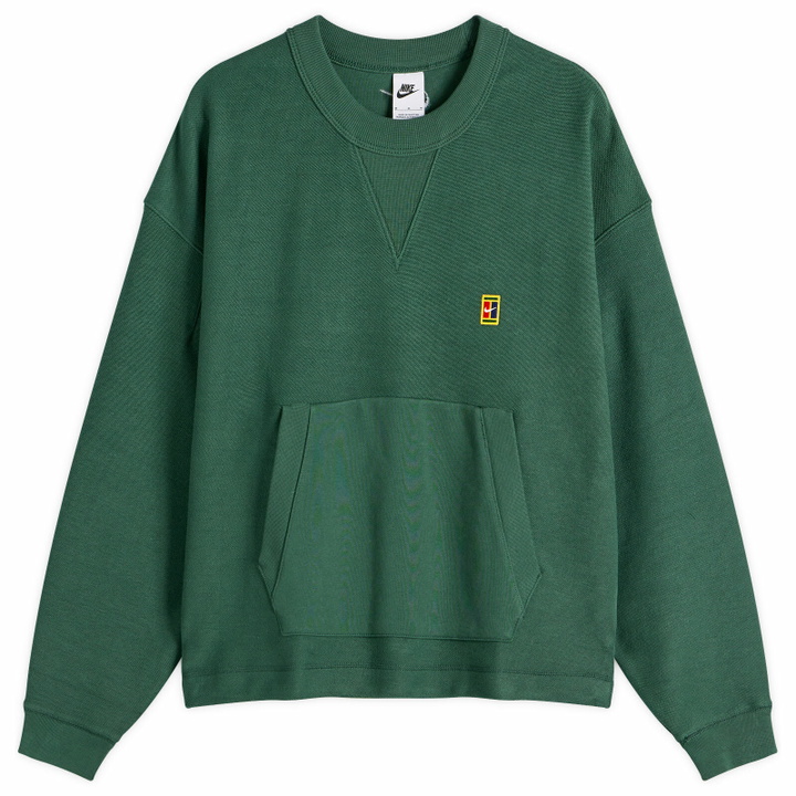Photo: Nike Men's Club Rules Fleece Crew Sweatshirt in Fir/Sail
