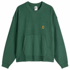 Nike Men's Club Rules Fleece Crew Sweatshirt in Fir/Sail