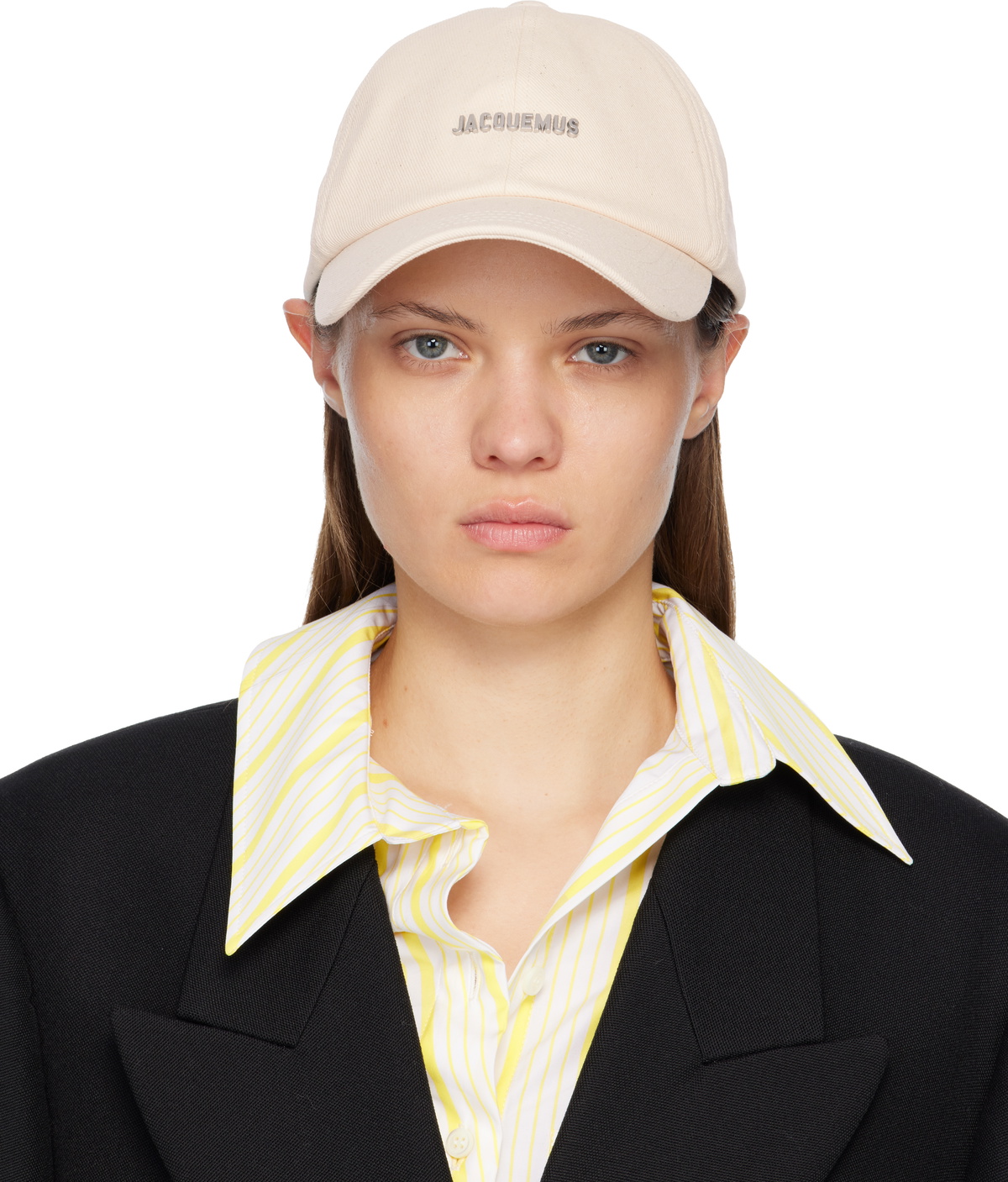 Jacquemus Off-White Le Raphia 'La Casquette' Cap Jacquemus