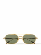 Jacques Marie Mage - Last Frontier VI Deaver Aviator-Style Gold-Tone Sunglasses