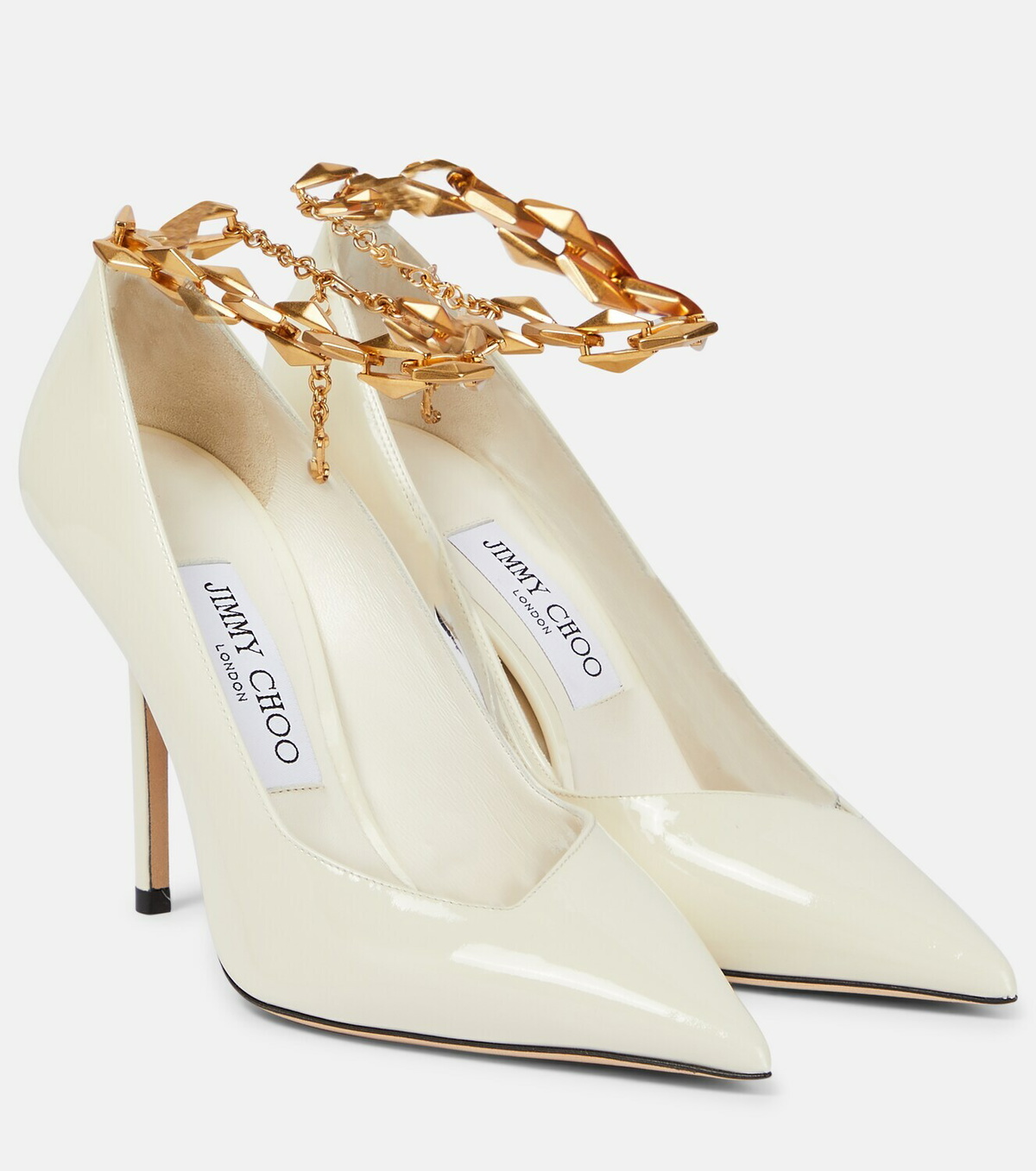 Jimmy Choo - Diamond Talura 100 patent leather pumps