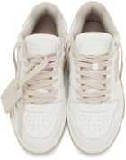 Off-White White & Beige Out Of Office Sneakers