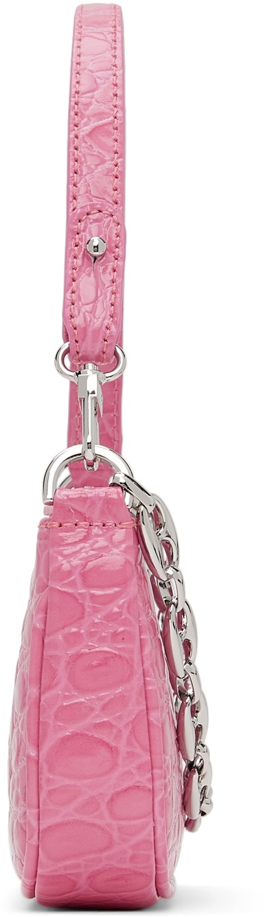 BY FAR Pink Mini Rachel Shoulder Bag By Far