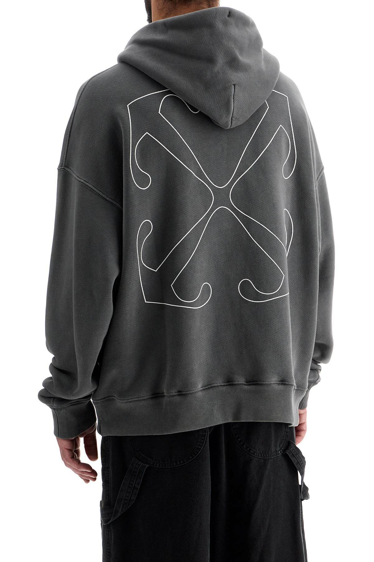 OFF-WHITE outline arrow hoodie Grey Off-White