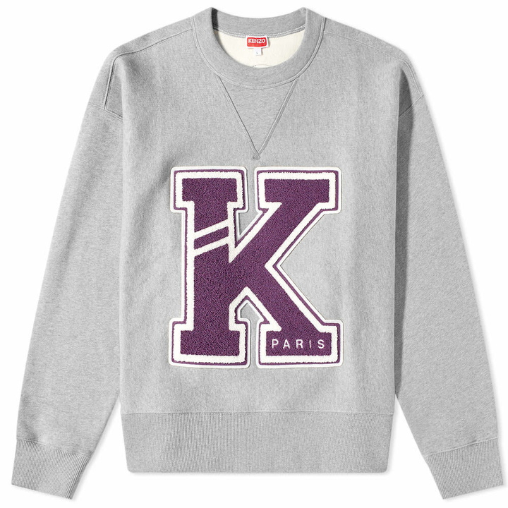 Photo: Kenzo Paris Men's College Exagerated Sweat in Pearl Grey