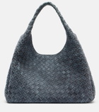 Bottega Veneta Campana Intrecciato Large suede tote bag