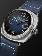 Panerai - Radiomir Otto Giorni Automatic 45mm Stainless Steel and Suede Watch, Ref. No. PAM01348