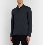 Theory - Slim-Fit Tencel Lyocell-Blend Polo Shirt - Blue