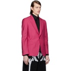 Alexander McQueen Pink Wool Selvedge Blazer