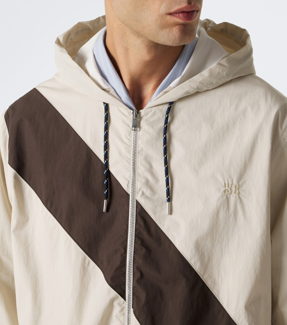Wales Bonner Kalpa hooded cotton-blend jacket