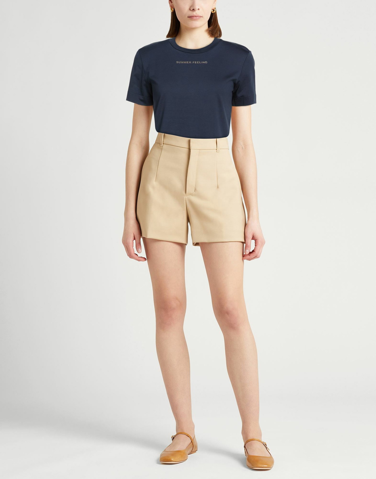 's Max Mara Womens T-shirt in Navy