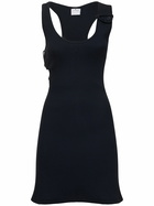 COURREGES Double Buckle 90's Rib Knit Dress