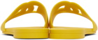 Dolce & Gabbana Yellow 'DG' Slides