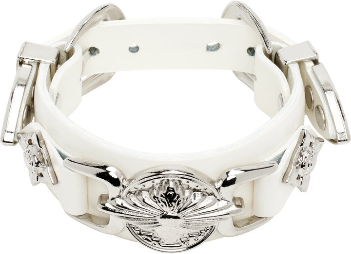 Photo: Toga Pulla White Double Buckle Bangle Bracelet