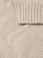 FrizmWORKS - Shawl-Collar Wool-Blend Zip-Up Cardigan - Neutrals