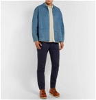 The Workers Club - Slim-Fit Garment-Dyed Cotton-Twill Chinos - Blue
