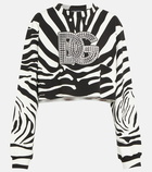 Dolce&Gabbana - Zebra-print cotton-blend sweater