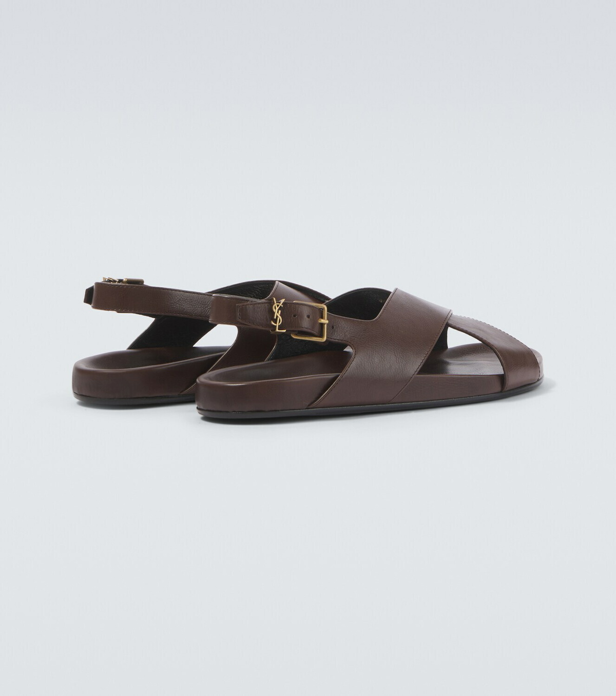 Saint Laurent Helios Cassandre leather sandals