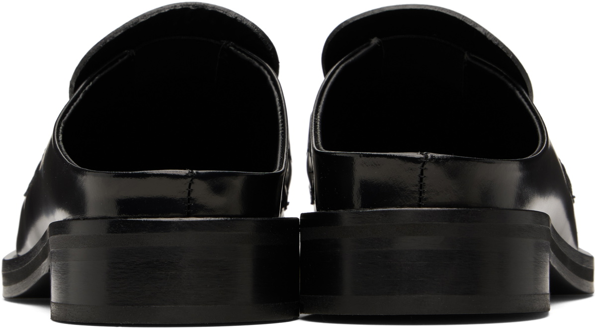 Martine Rose Black Square Toe Mules