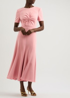 Roland Mouret Knotted Midi Dress Pink