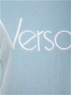VERSACE Logo Embroidered Knit Vest