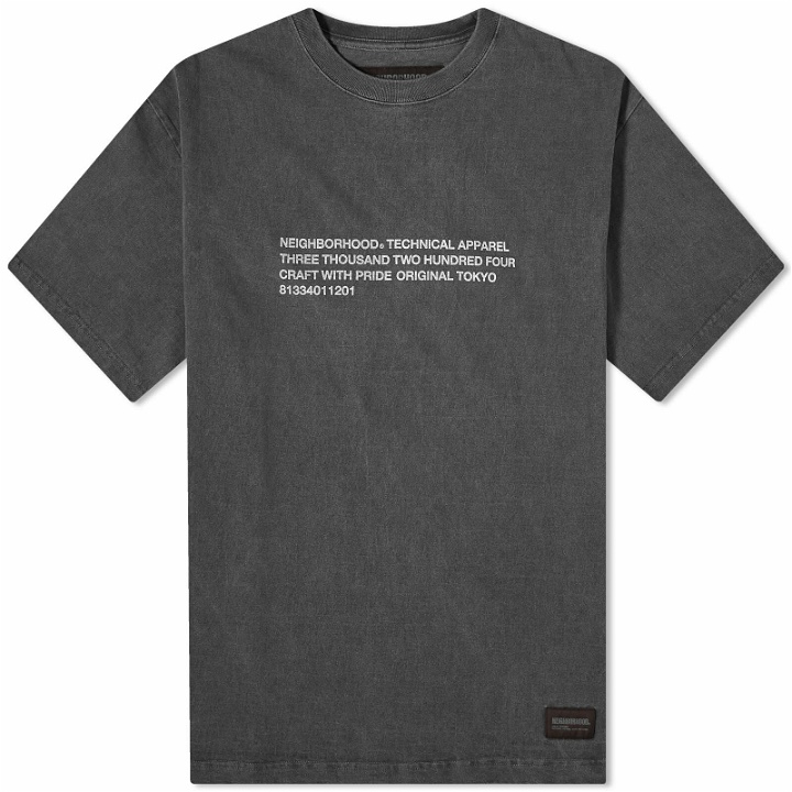 Photo: Neighborhood Men's Pigment Dyed T-Shirt in Black
