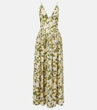 Adriana Degreas Printed cotton-blend maxi dress