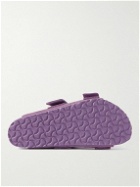 Birkenstock - TEKLA Uji Shearling-Lined Leather-Trimmed Suede Sandals - Purple