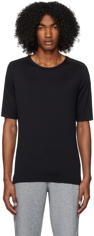 Photo: On Black Saddle Shoulder T-Shirt