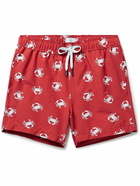 Onia - Charles Mid-Length Printed Swim Shorts - Red